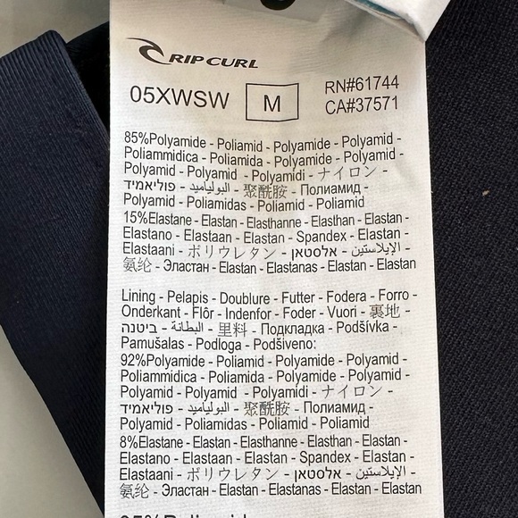 Rip Curl Day Break Multi Fixed Tri Bikini Top NWT Women’s Size Medium - Picture 6 of 8